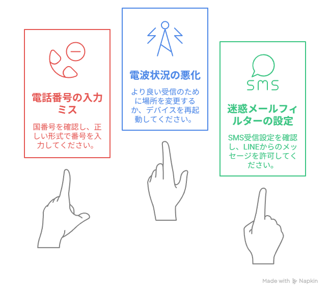 LINE認証が届かない