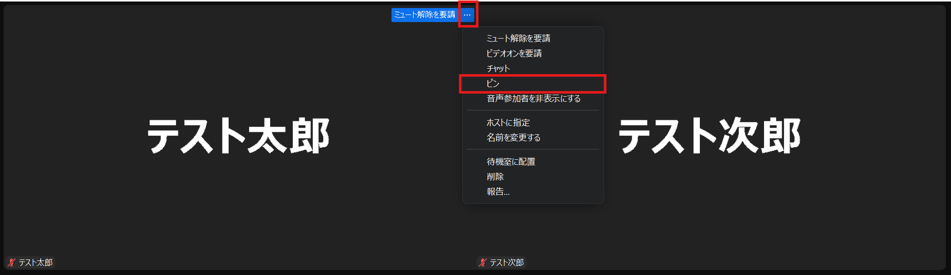 ピン選択